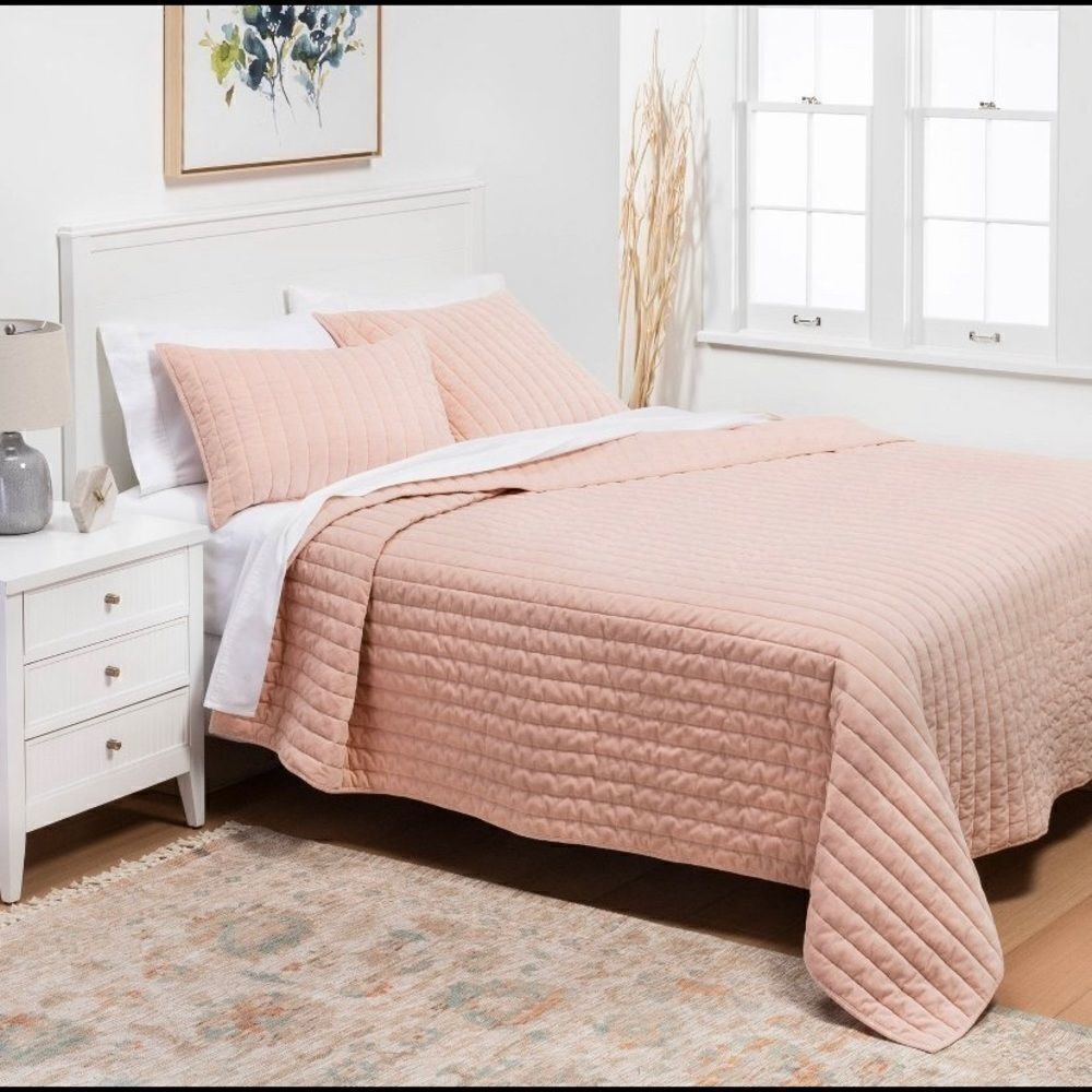 Project 62 garment washed channel stitch quilt
